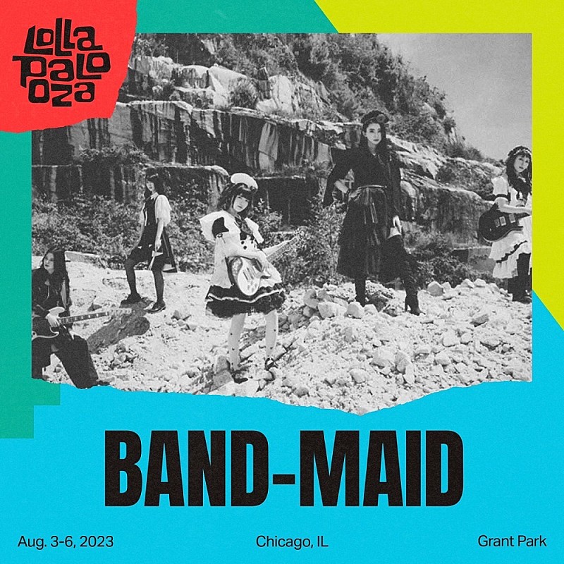 BAND-MAID「BAND-MAID、【Lollapalooza Chicago 2023】に日本人として13年ぶりに出演」1枚目/2