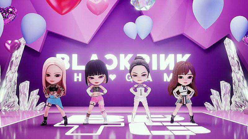 BLACKPINK「BLACKPINK公式ゲーム内で新曲「THE GIRLS」先行公開、メンバー出演のお祝い動画も解禁」1枚目/3