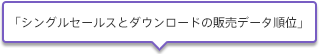 シングルセールスとダウンロードの販売データ順位