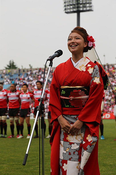 「田中美里 麻倉未稀「ヒーロー」カバーでラグビー中継テーマ担当」1枚目/2