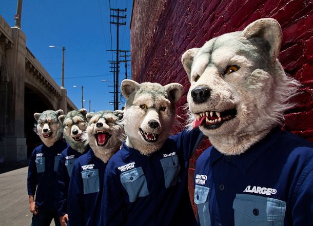 MAN WITH A MISSION「オオカミバンドMWAM 資生堂新CMで書き下ろしの新曲お披露目」1枚目/2