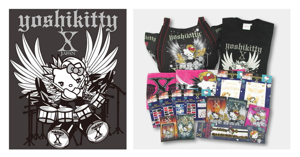 YOSHIKI「YOSHIKI×ハローキティ「yoshikitty」X JAPANツアー公式グッズ発売」1枚目/1