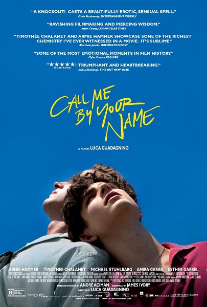 ルカ・グァダニーノ「映画『Call Me By Your Name』（原題)、GG賞主要3部門にノミネート　アカデミー賞大本命へ前進」1枚目/1