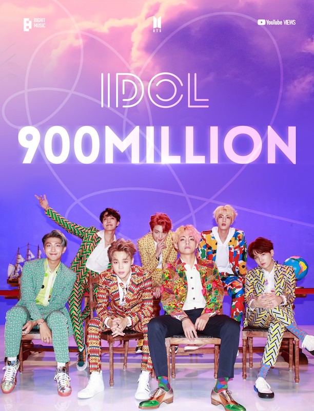 BTS「BTS「IDOL」のMVが9億ビューを突破」1枚目/1