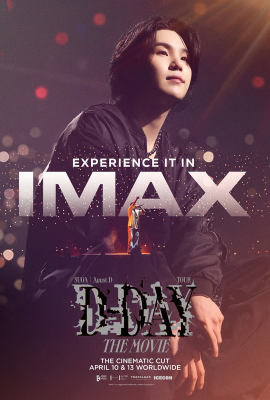 SUGA | Agust D TOUR 'D-DAY' THE MOVIE』IMAX上映が決定、IMAX版 