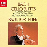 ポール・トルトゥリエ「 バッハ：無伴奏チェロ組曲　第１番、第４番＆第５番」