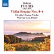 （クラシック）「フックス：ヴァイオリン・ソナタ第４番－第６番」