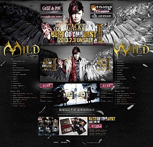 ＧＡＣＫＴ「GACKT 最新ベストアルバム特設サイトがオープン」