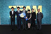 加藤ミリヤ×清水翔太「加藤ミリヤ×清水翔太 ドラマ『TEAM』の制作会見にサプライズで登場」1枚目/4