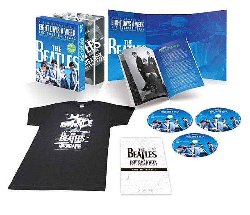 ザ・ビートルズ「映画『ザ・ビートルズ　EIGHT DAYS A WEEK』Blu-ray/DVDは12月発売！ 106分の特典映像＆Tシャツ付きエディションも」1枚目/7