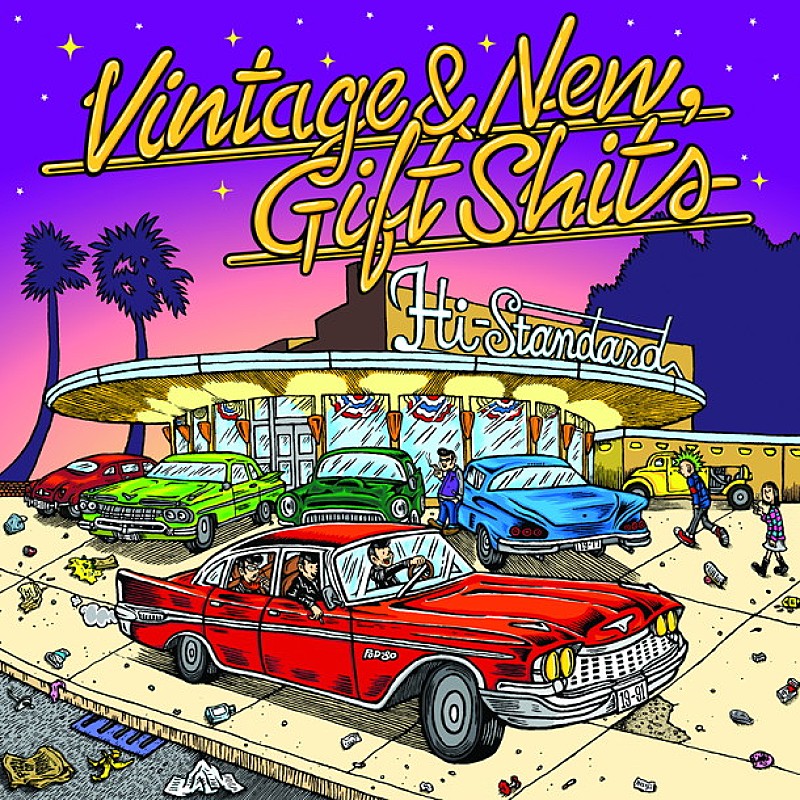 Hi-STANDARD ザ・ビーチ・ボーイズなどのカヴァーシングル『Vintage & New, Gift Shits』ジャケット公開