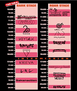 「【ビクターロック祭り】タイムテーブル発表、DJダイノジ×てんぷらDJアゲマサのコラボも」