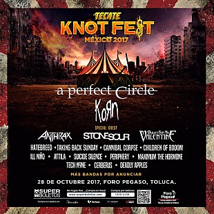 「マキシマム ザ ホルモン、【KNOTFEST MEXICO 2017】に出演決定」