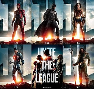 「超人集結『ジャスティス・リーグ』キャラクターポスターが解禁」