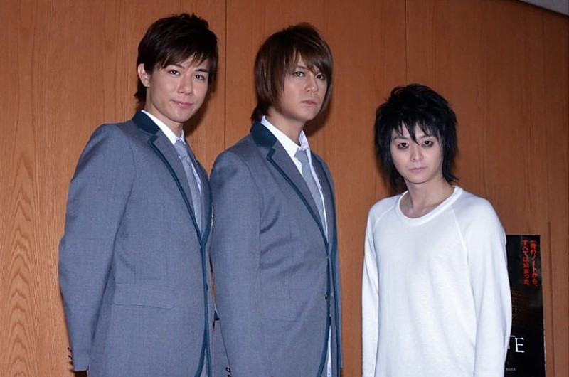 「ミュ-ジカル「デスノ-ト」、キャスト復帰で意気込み 小池徹平は“宿敵”からのラブコ-ルに「いつも困っちゃう」」1枚目/1