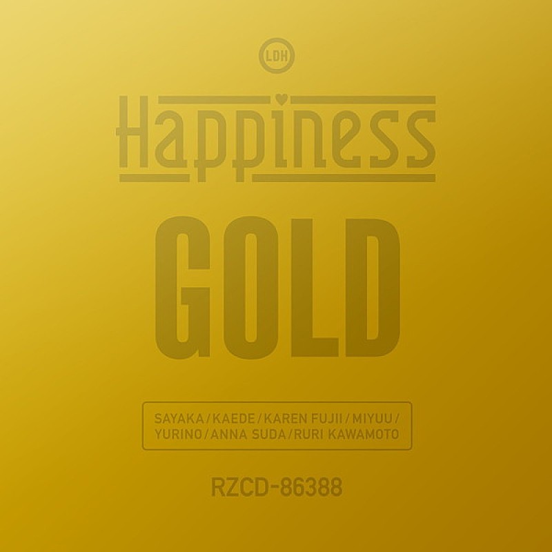 Ｈａｐｐｉｎｅｓｓ「【ビルボード】Happiness『GOLD』が39,560枚を売り上げシングル・セールス首位獲得」1枚目/1