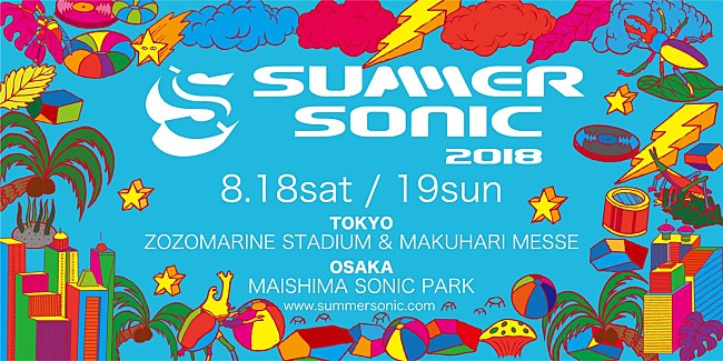 「【SUMMER SONIC 2018】＆【SONICMANIA 2018】開催決定」1枚目/1