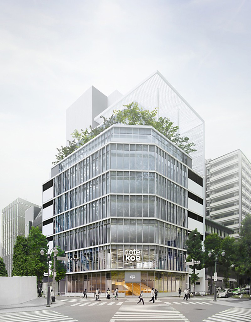 アパレルブランド「koe」が手掛けるホテルが渋谷宇田川町で明日オープン。オープニングイベントにはAwesome City Club、tofubeats、iriらが登場