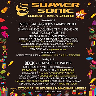 パラモア「【SUMMER SONIC 2018】出演アーティスト第4弾と日割り発表」