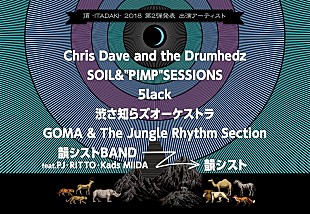 「【頂 -ITADAKI- 2018】の出演第2弾が明らかに　クリス＆ドラムヘッズやソイル、5lackら6組」