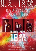 RADWIMPS「RADWIMPS 全国の18歳世代と奇跡のステージを目指す【RADWIMPS 18祭（フェス）】開催決定」1枚目/2