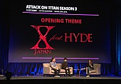 X JAPAN「X JAPAN、20年ぶりのCDシングル（feat. HYDE）今秋リリース　TVアニメ『進撃の巨人』最新シリーズのOP曲」1枚目/12