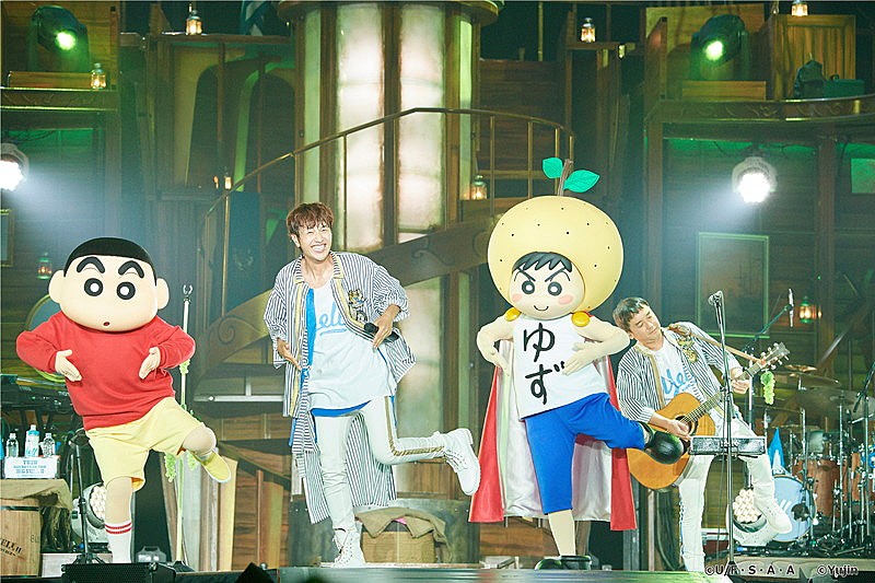 ゆず ゆずマン しんちゃんと クレヨンしんちゃん 新主題歌をライブ初披露 Daily News Billboard Japan