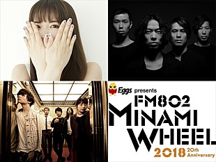 ザ・バックホーン「【FM802 MINAMI WHEEL 2018】20回記念枠に阿部真央、BIGMAMA、THE BACK HORNが出演決定＆タイムテーブル発表」