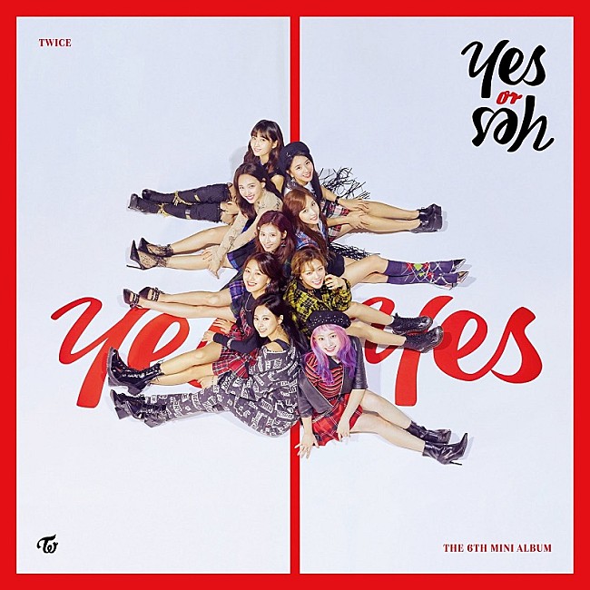 TWICE「【先ヨミ・デジタル】TWICE『YES or YES』が2,635DLで首位走行中　僅差でテミンが後を追う」1枚目/1