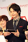 「中村倫也、リラックス法は「ウサギの動画鑑賞」　「Ｙａｈｏｏ！検索大賞」で「俳優部門賞」受賞」1枚目/1