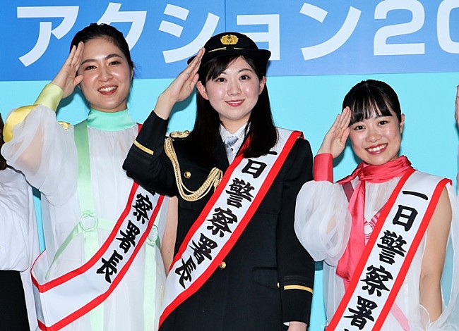 「小川真奈「新宿警察１日署長」に就任　女性警察官の制服姿で「自転車ル－ルを見直して」」1枚目/1