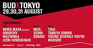 「カルチャーイベント【BUDXTOKYO】第2弾でANARCHY、80KIDZ、Mars89ら発表」