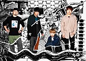 ０４　Ｌｉｍｉｔｅｄ　Ｓａｚａｂｙｓ「04 Limited Sazabys、【YON EXPO】会場にエンタメエリア設置決定」1枚目/2