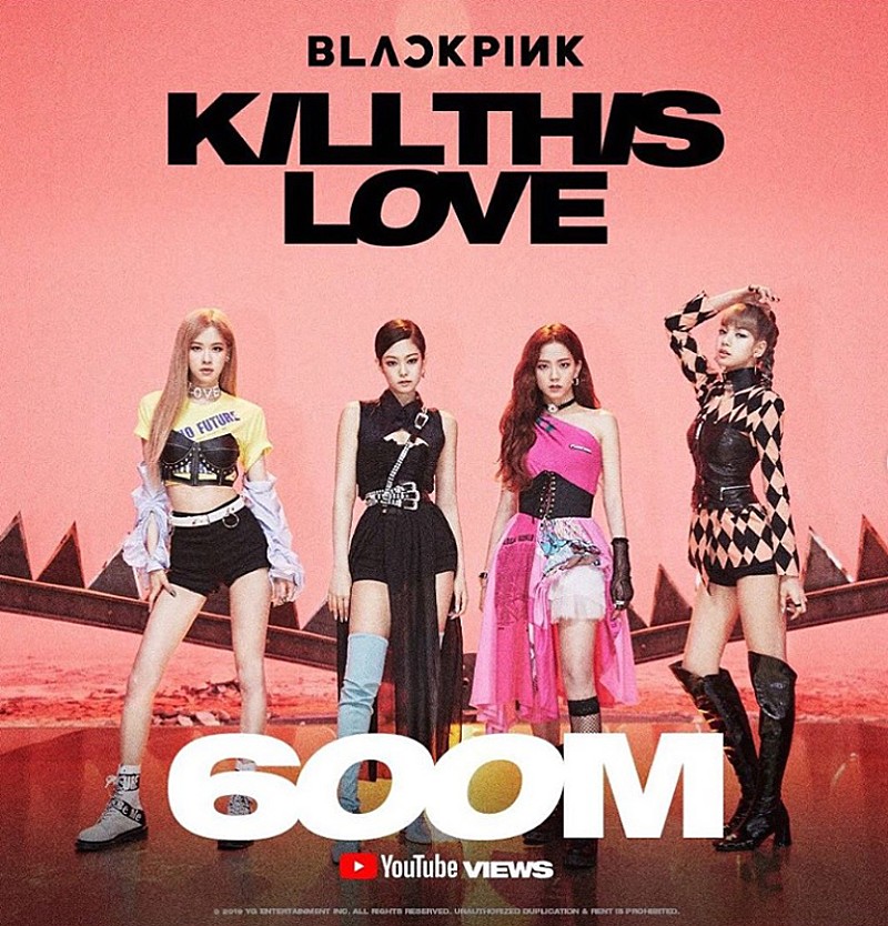 BLACKPINKが記念ビジュアル解禁、「Kill This Love」MVが自己最速で6億再生を突破