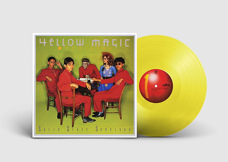 YMO SERVICE Yellow Vinyl レコード サイン色紙 イエロー・マジック 