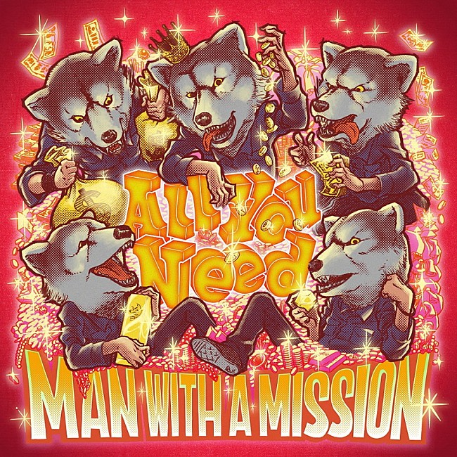 MAN WITH A MISSION「MAN WITH A MISSION、新曲「All You Need」ジャケ写公開」1枚目/3