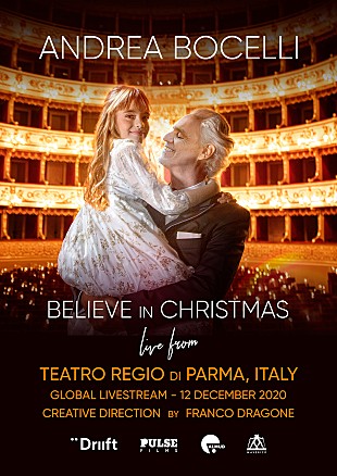 「アンドレア・ボチェッリ、最新AL『Believe～愛だけを信じて』発売を記念した配信コンサート開催決定」