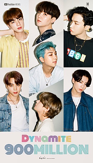 「BTS、「Dynamite」MVが9億再生突破」