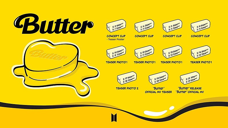 BTS、新曲「Butter」プロモーションスケジュールを公開