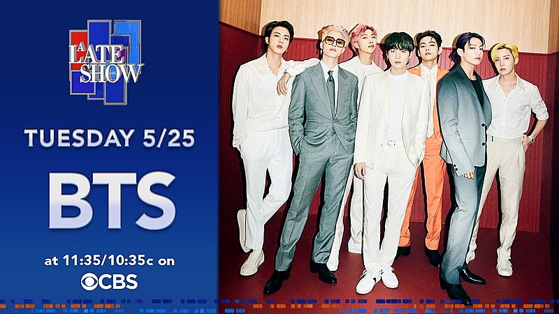 BTS「BTS、米CBSのトーク番組『ザ・レイト・ショー・ウィズ・スティーヴン・コルベア』に出演」1枚目/1
