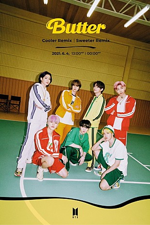 「BTS、新曲「Butter」リミックス2曲発表　R＆B「Sweeter」とギターサウンド「Cooler」バージョン」