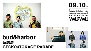 「bud&amp;harborのリリパにbonobos蔡忠浩、Gecko&amp;Tokage Parade出演」