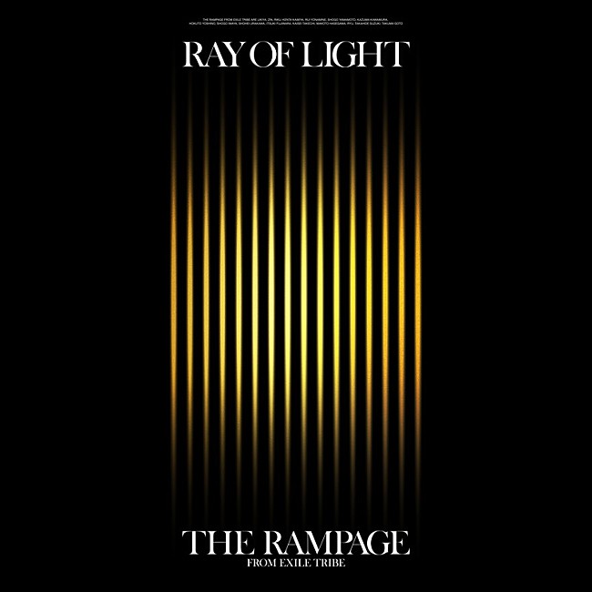 THE RAMPAGE「THE RAMPAGE、新AL『RAY OF LIGHT』リリース決定」1枚目/2