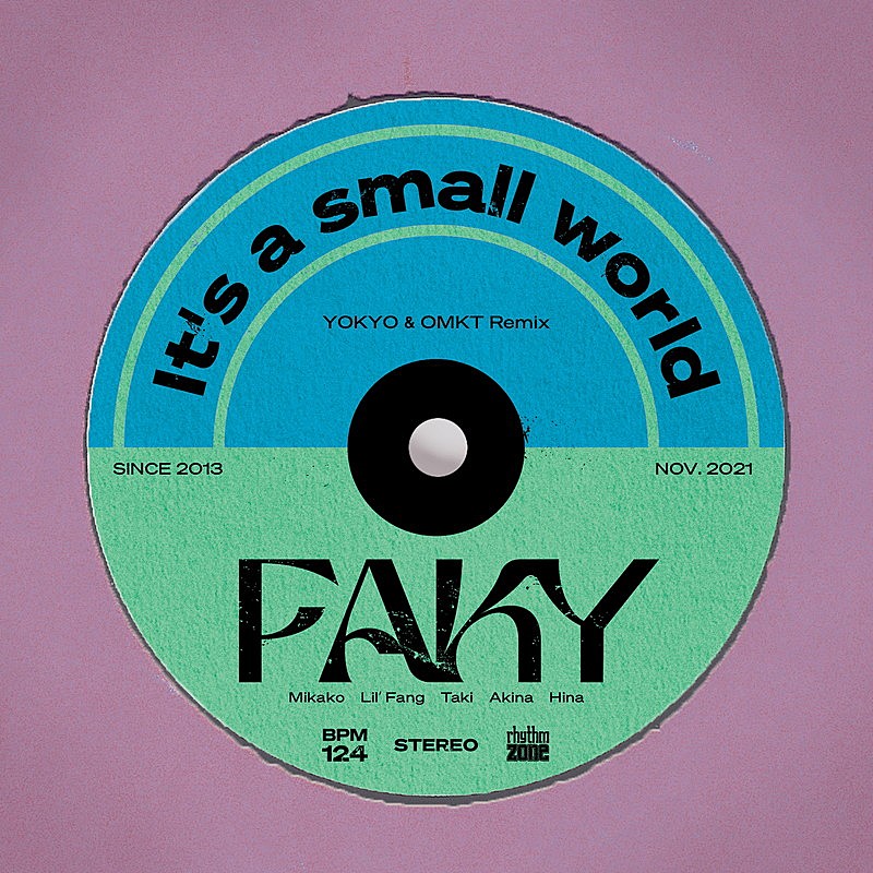 FAKY、「It's a small world」リミックス第2弾リリース 