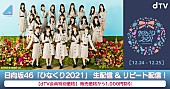 日向坂46「日向坂46、クリスマス公演【ひなくり2021】dTV生配信決定」1枚目/1