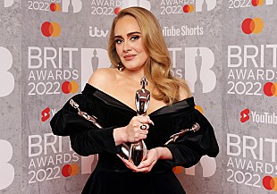 「【ブリット・アワード2022】アデル3冠、エド・シーランは＜ソングライター・オブ・ザ・イヤー＞初受賞者に」