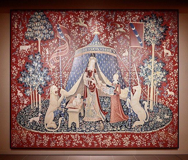 「『一角獣と貴婦人』（※画像は大塚国際美術館の展示作品を撮影したもの）」5枚目/5