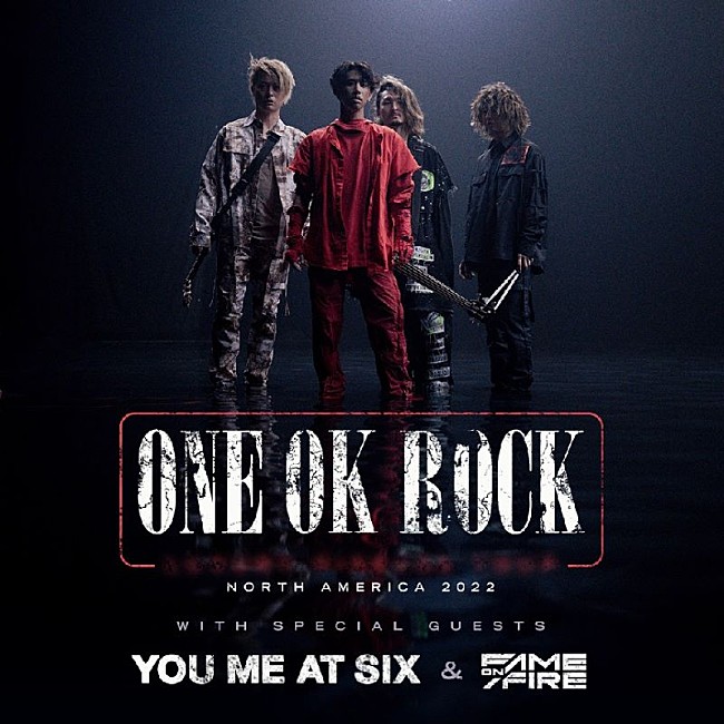 ONE OK ROCK「ONE OK ROCK、約3年ぶりの北米ツアー決定」1枚目/2