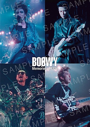 「BOOWY予約購入特典ポスター画像解禁、ライブCD BOX『Memories of 1224』12/24発売」