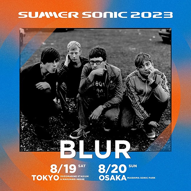 ブラー「ブラー、【SUMMER SONIC 2023】1組目のヘッドライナーに決定　20年ぶりサマソニ出演へ」1枚目/1